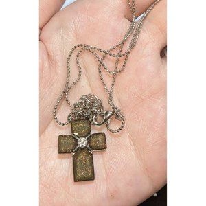 Sparkly Glitter Cross Necklace